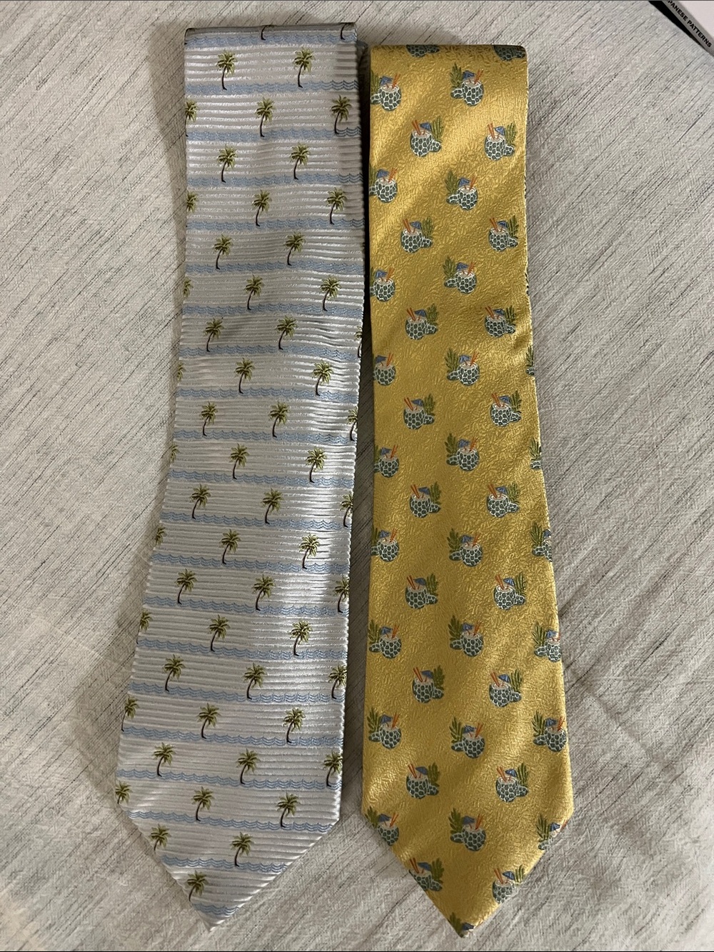 Tommy Bahama | Pair of All-Silk Men's Neckties | Classic & Collectible | Tropics